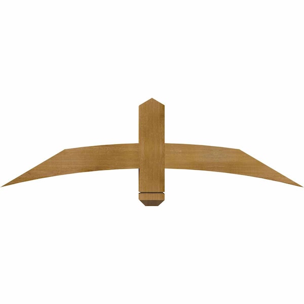Ekena Millwork Bellingham Rough Sawn Timber Gable Bracket, Western Red Cedar, 48"W x 14"H x 4"D x 4"F, 7/12 Pitch GBW048X14X0404BEL00RWR - main